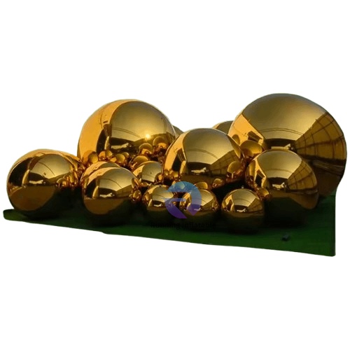 Factory Wholesale Balloon for Wedding Party Decoration Giant Silver Inflatable Gold Ball