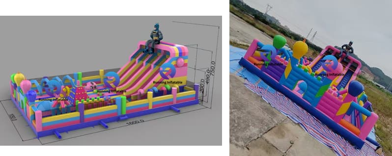 OEM ODM， customized different inflatable product.
