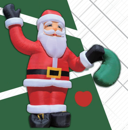 Happy merry Christmas and happy new years with inflatable castles and inflatable products